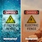 Signmission Electric Fence Danger Sign, Plastic, 12in W x 18in L, 2PK OS-2PACK-DS-P-1218-V-2212 - alternate 5